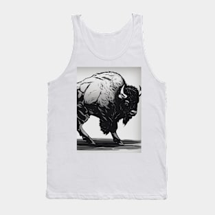 Bison Shadow Silhouette Anime Style Collection No. 107 Tank Top